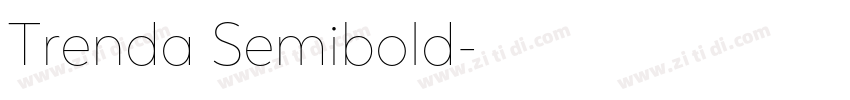 Trenda Semibold字体转换